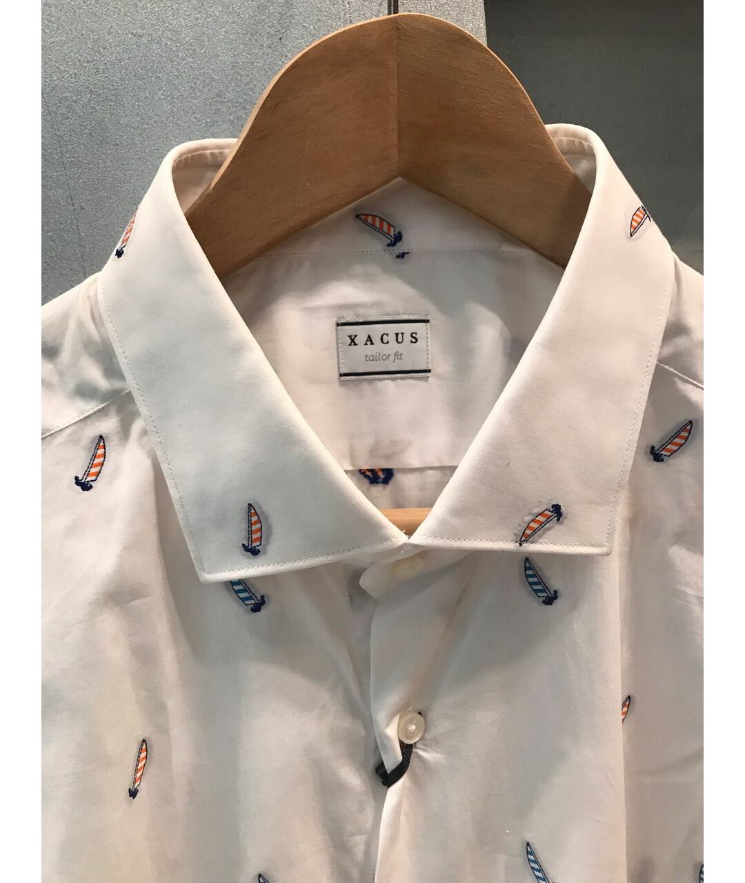 XACUS Белая хлопковая кэжуал рубашка, фото 2