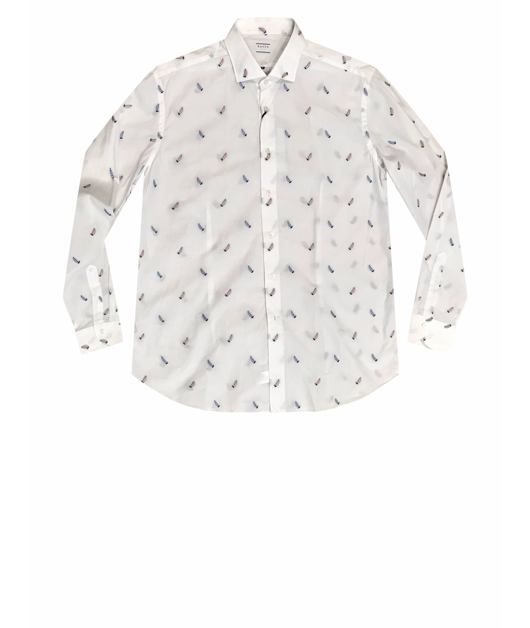 XACUS Белая хлопковая кэжуал рубашка, фото 1