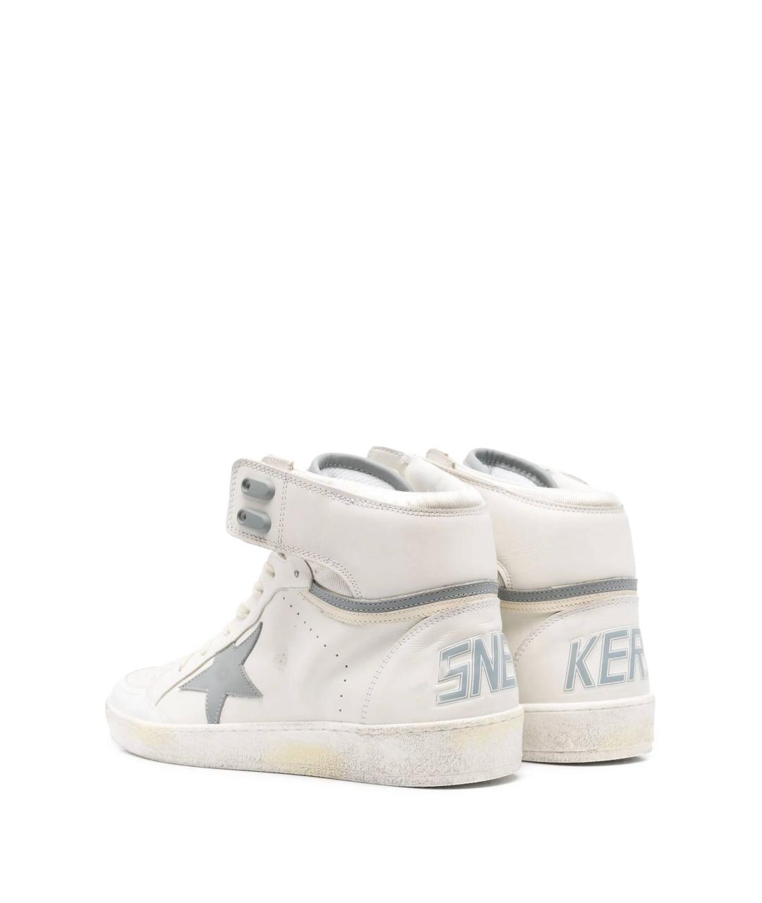 GOLDEN GOOSE DELUXE BRAND Белые кожаные высокие кроссовки / кеды, фото 3