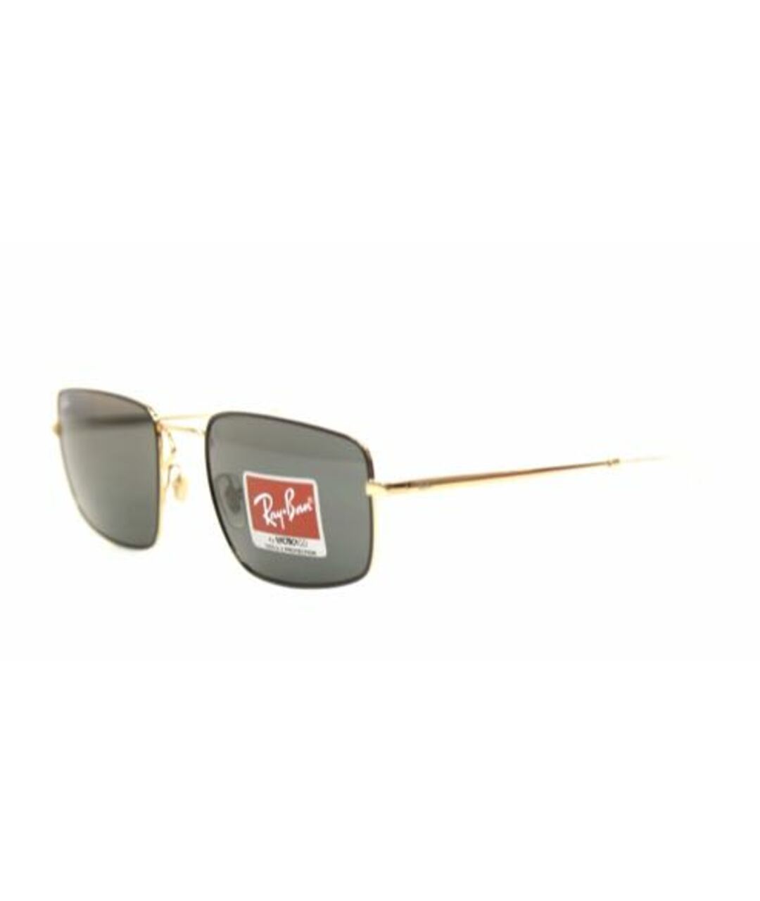 RAY BAN Антрацитовые металлические солнцезащитные очки, фото 2