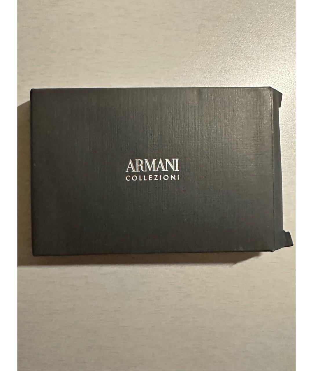 ARMANI COLLEZIONI Черный кошелек из искусственной кожи, фото 6