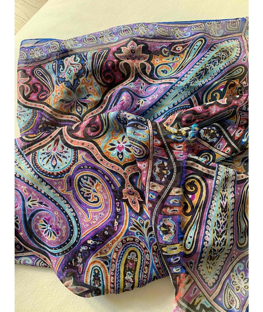 ETRO Фиолетовый шарф, фото 2
