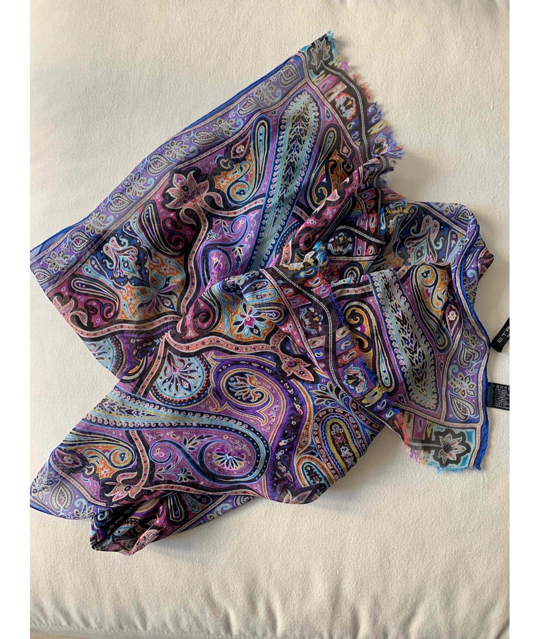 ETRO Фиолетовый шарф, фото 3