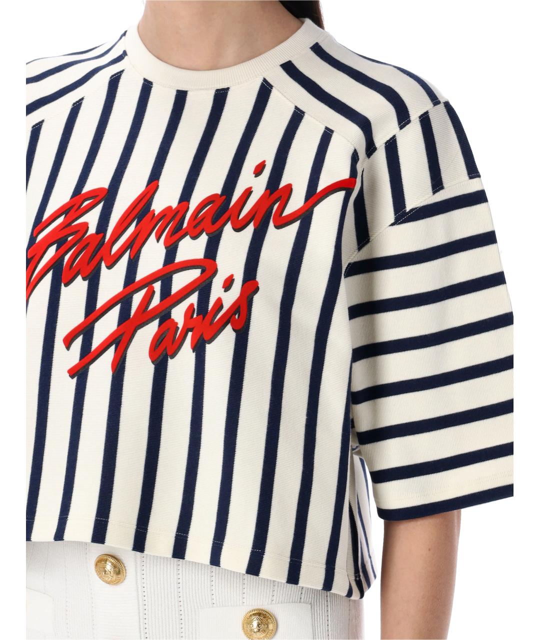 BALMAIN Мульти хлопковая футболка, фото 4