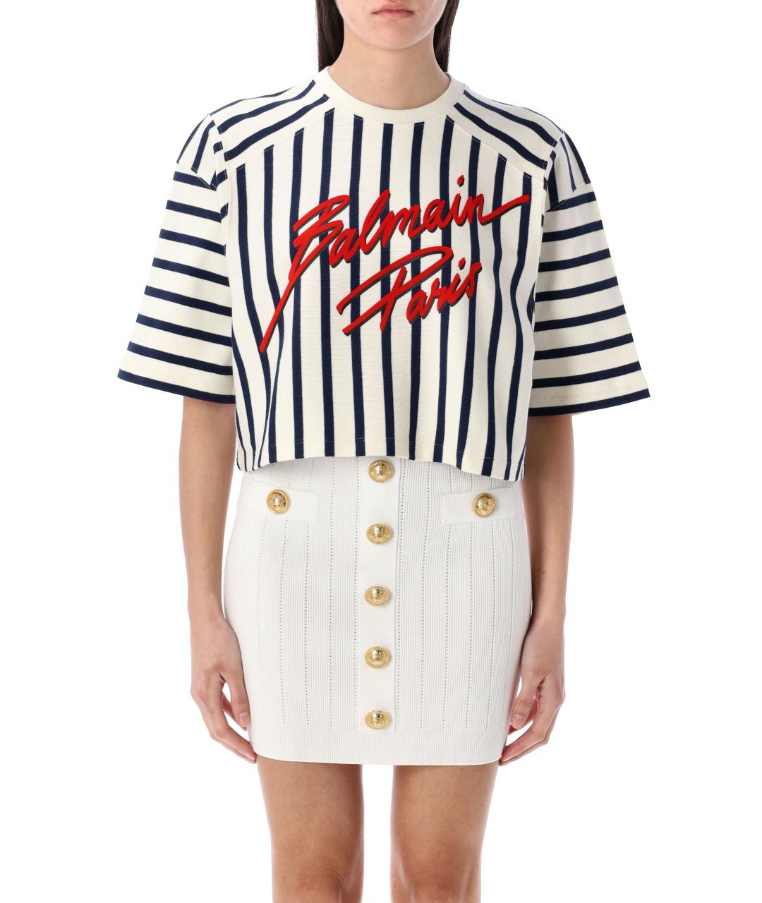 BALMAIN Мульти хлопковая футболка, фото 2