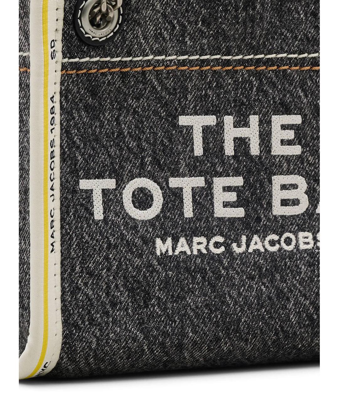 MARC JACOBS Черная хлопковая сумка тоут, фото 5