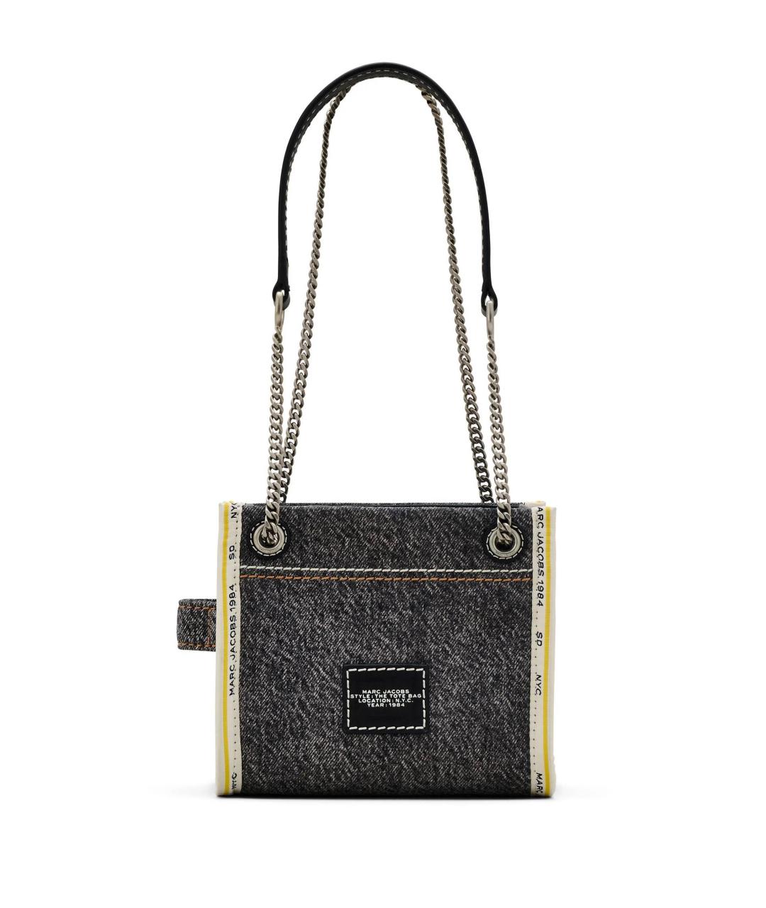 MARC JACOBS Черная хлопковая сумка тоут, фото 3