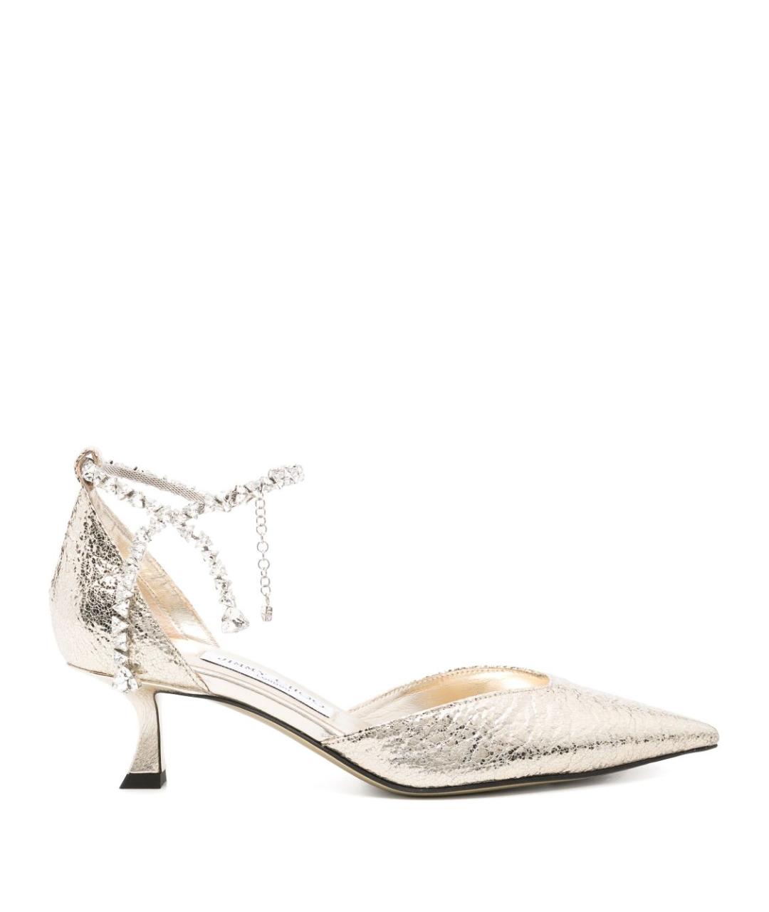 JIMMY CHOO Золотые босоножки, фото 1