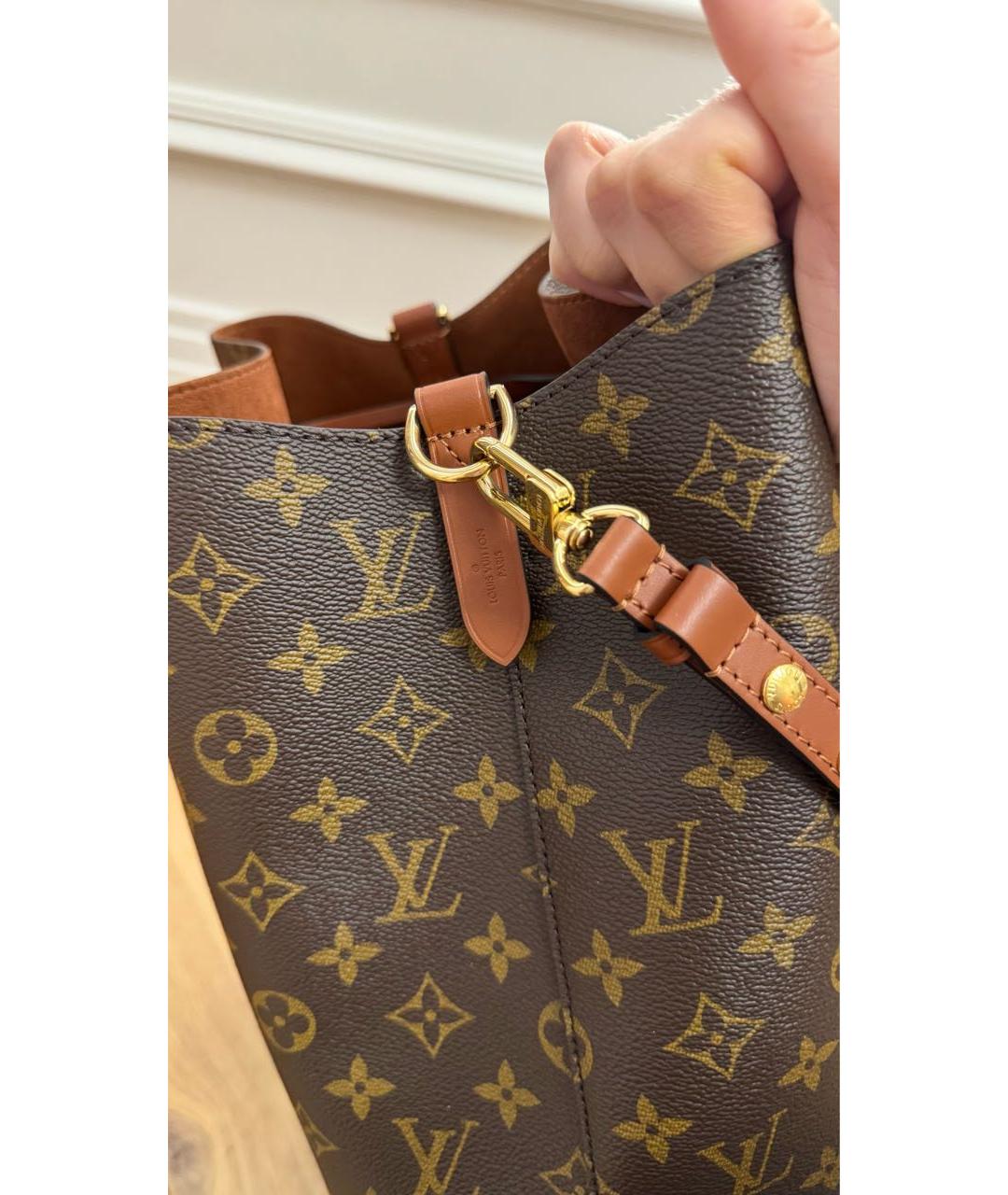 LOUIS VUITTON Коричневая сумка тоут, фото 8