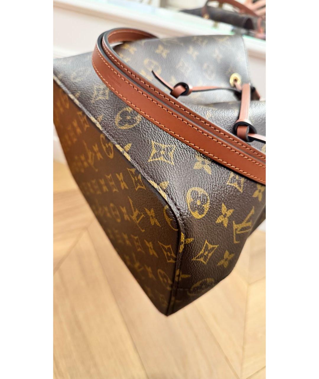 LOUIS VUITTON Коричневая сумка тоут, фото 6