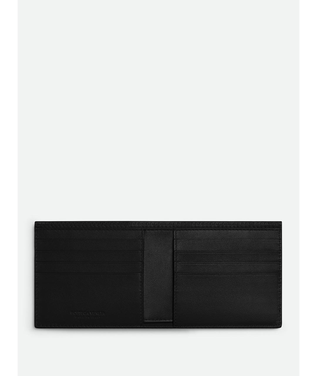 BOTTEGA VENETA Черный кожаный кошелек, фото 2