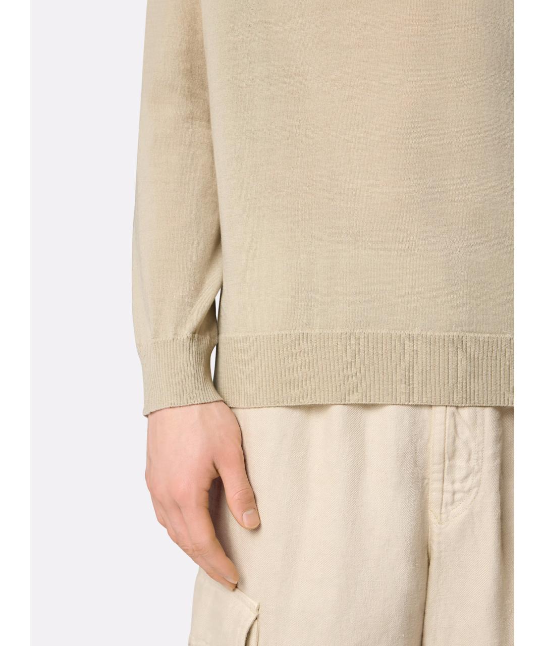 STONE ISLAND Бежевый джемпер / свитер, фото 4