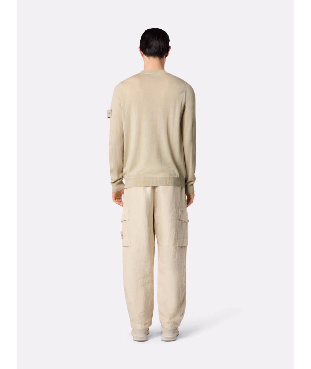 STONE ISLAND Бежевый джемпер / свитер, фото 6