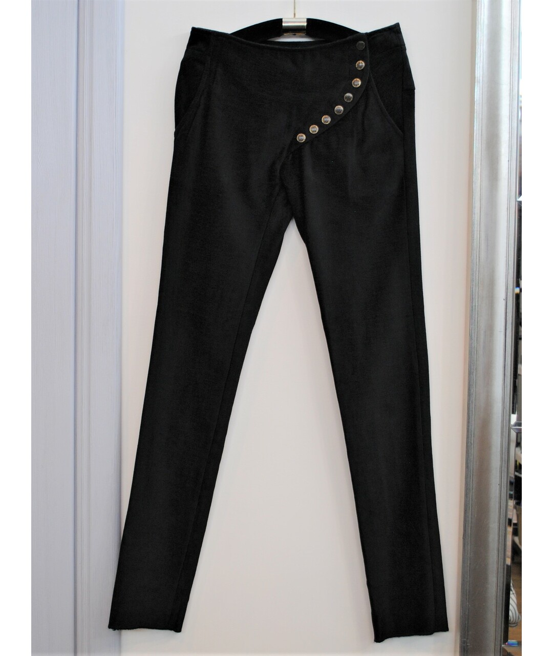 BA&SH Черные хлопковые прямые брюки, фото 6