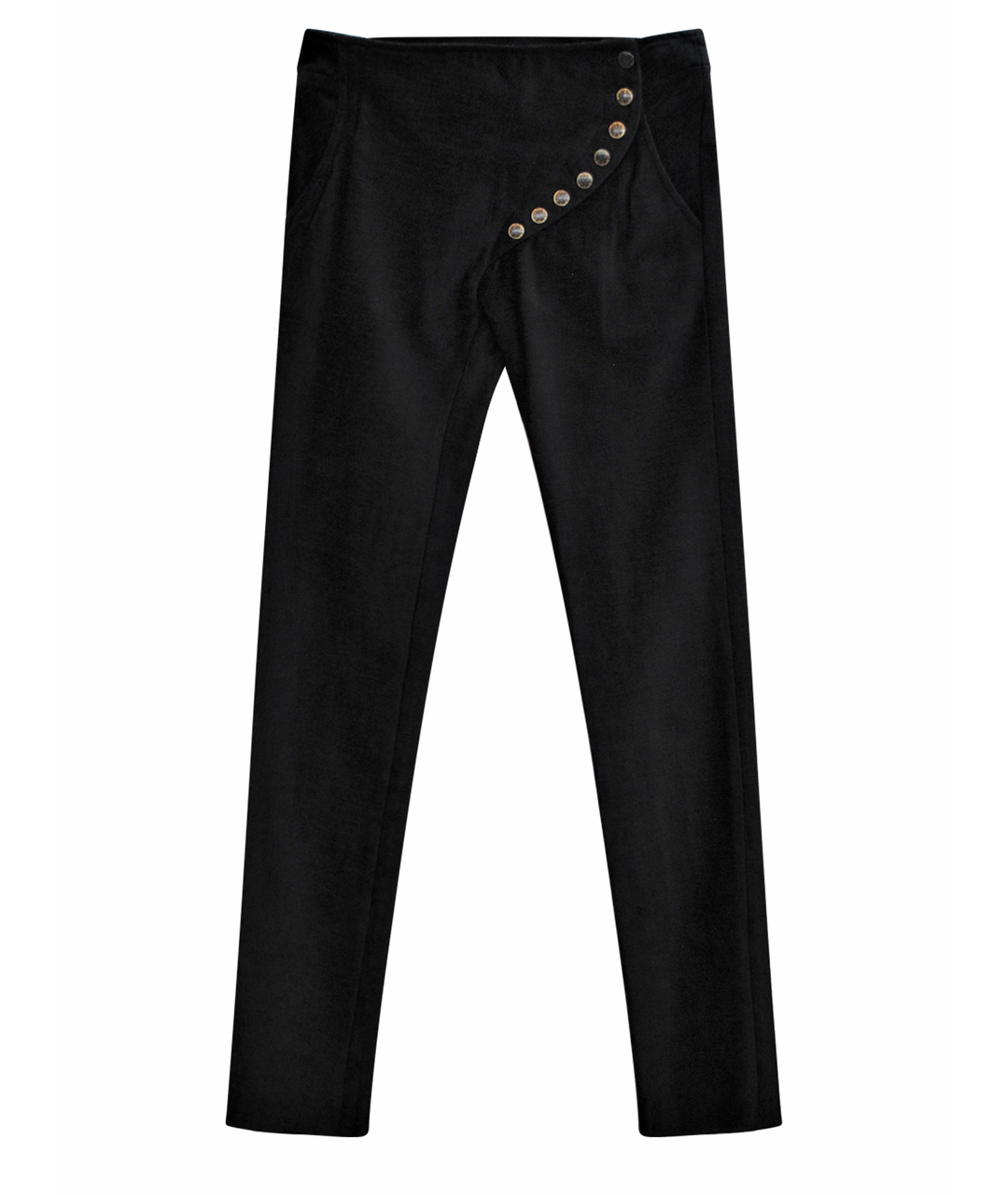 BA&SH Черные хлопковые прямые брюки, фото 1
