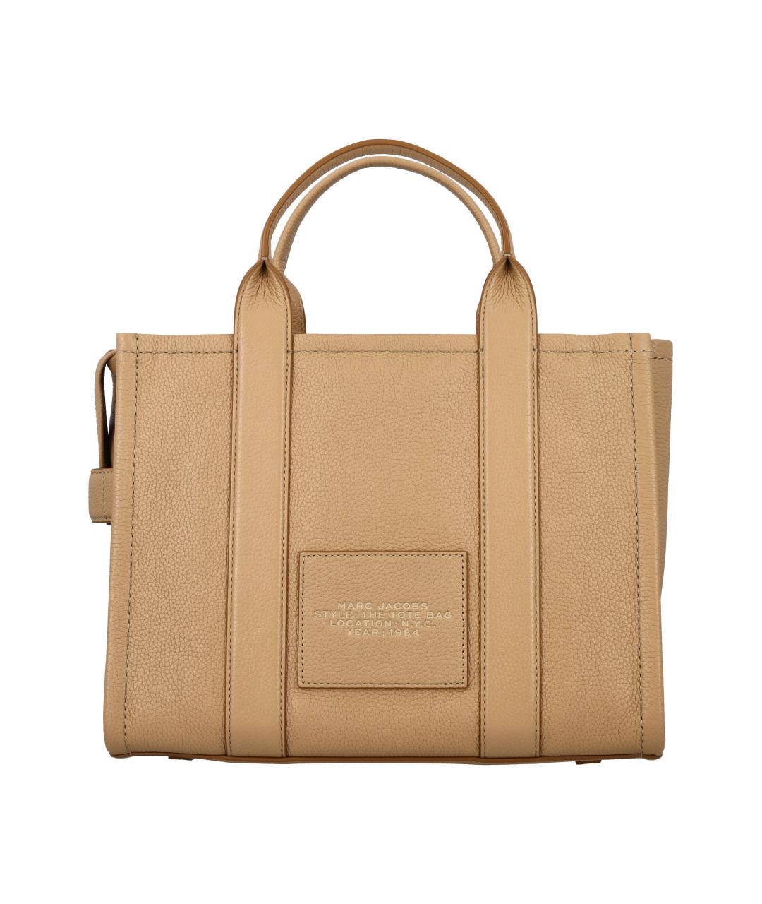 MARC JACOBS Коричневая кожаная сумка тоут, фото 4