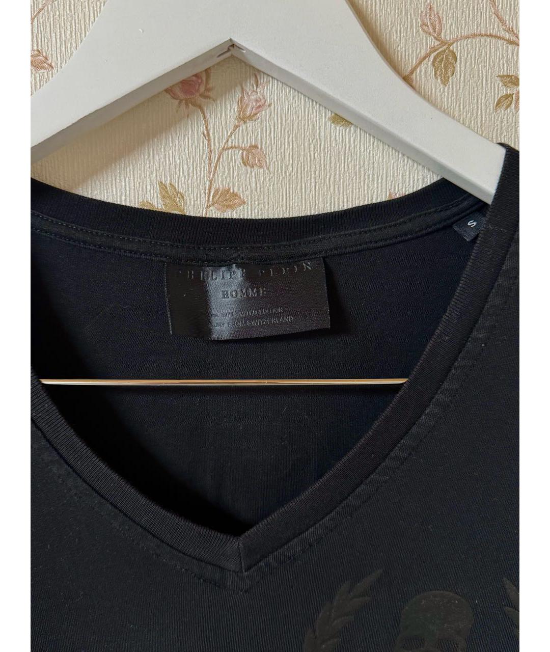 PHILIPP PLEIN Черная хлопковая футболка, фото 7