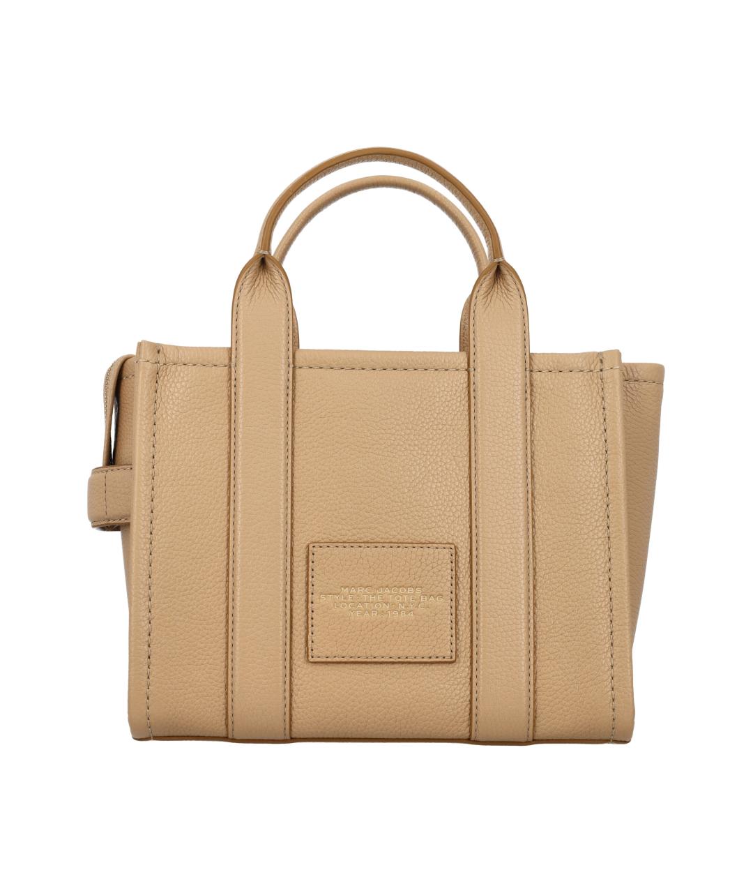 MARC JACOBS Коричневая кожаная сумка тоут, фото 4