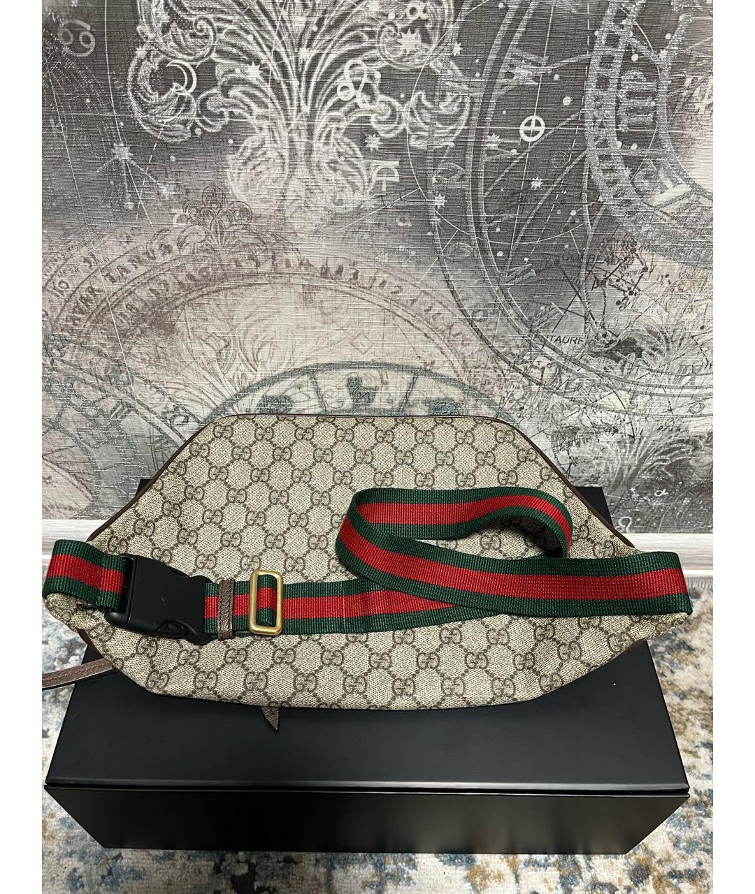 GUCCI Бежевая поясная сумка, фото 7