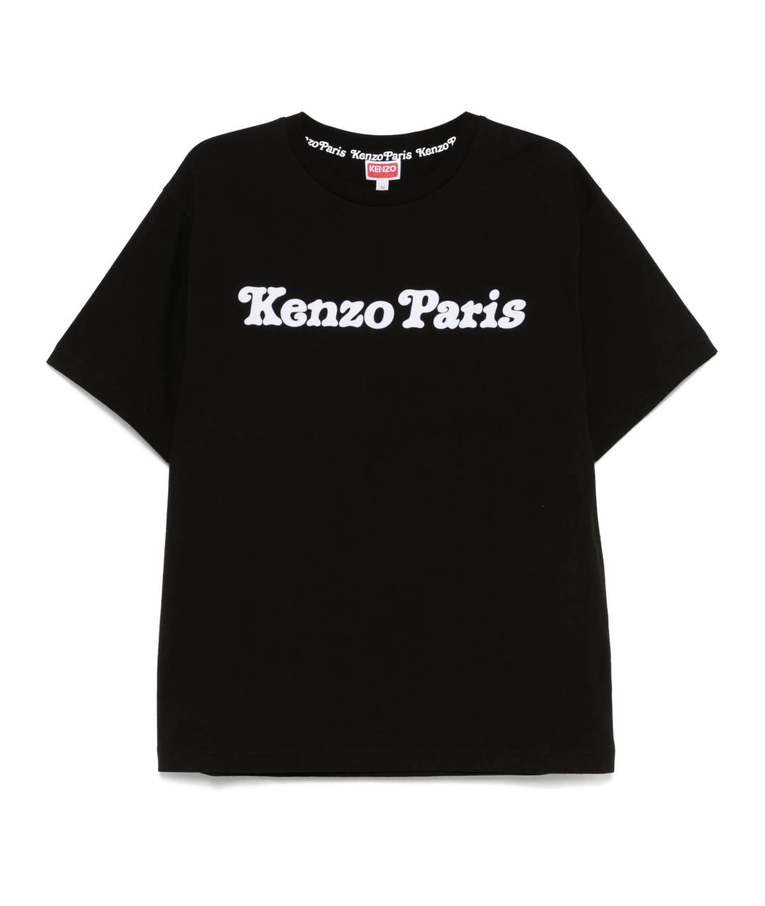 KENZO Черная хлопковая футболка, фото 1