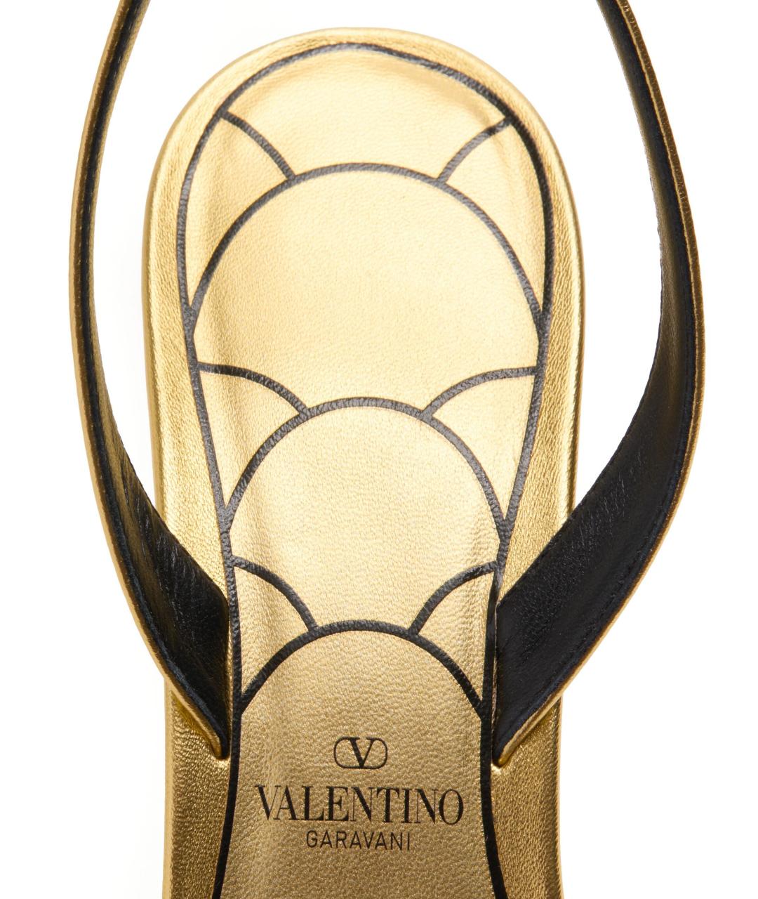 VALENTINO Мульти кожаные босоножки, фото 7