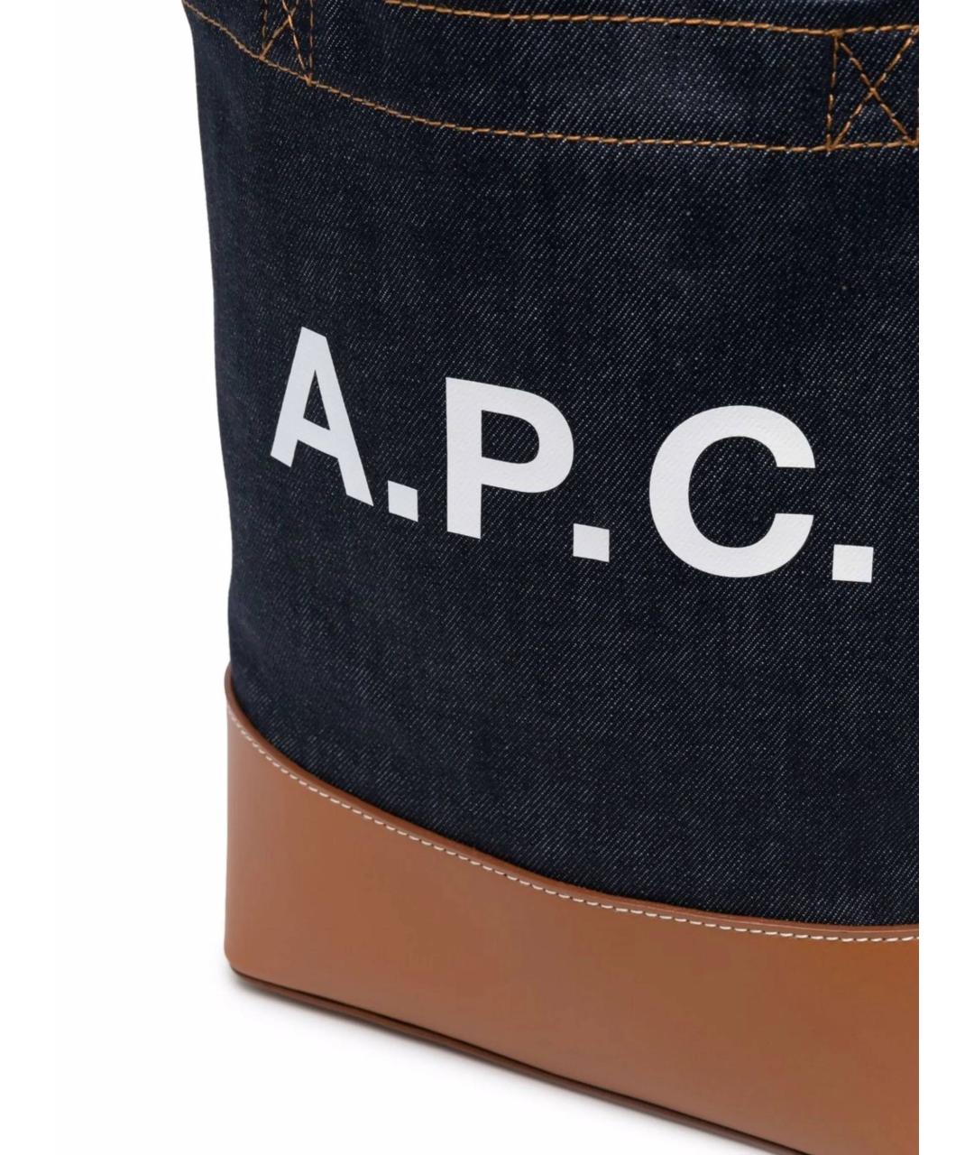 A.P.C. Мульти деним сумка тоут, фото 3