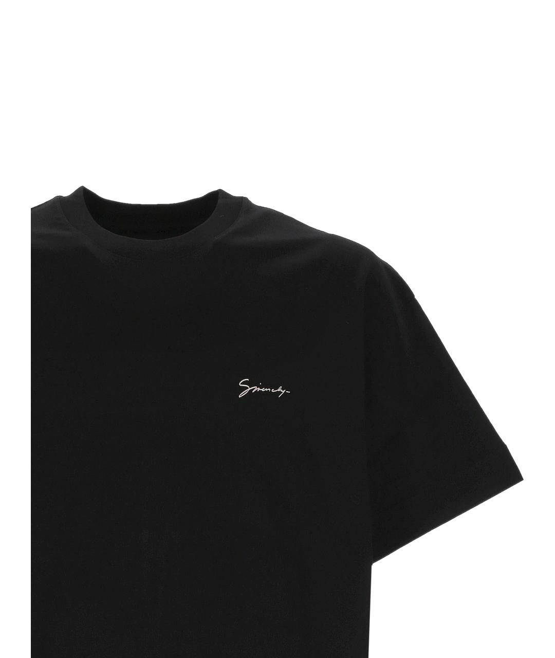 GIVENCHY Черная хлопковая футболка, фото 2
