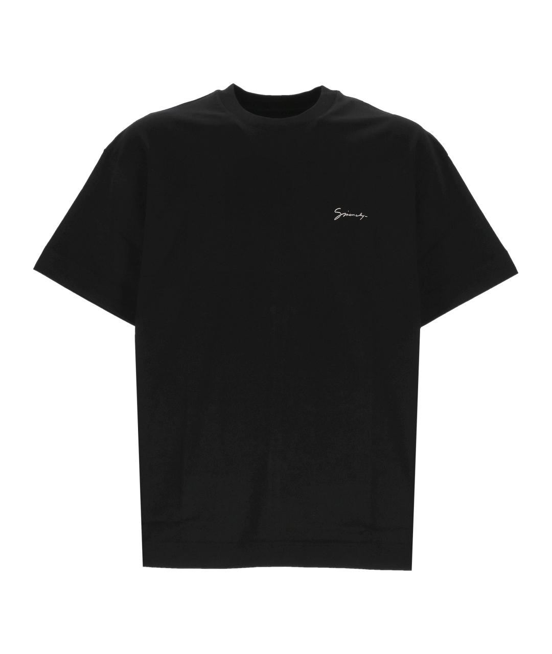 GIVENCHY Черная хлопковая футболка, фото 1