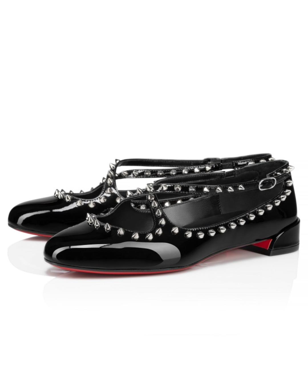 CHRISTIAN LOUBOUTIN Черные туфли из лакированной кожи, фото 3