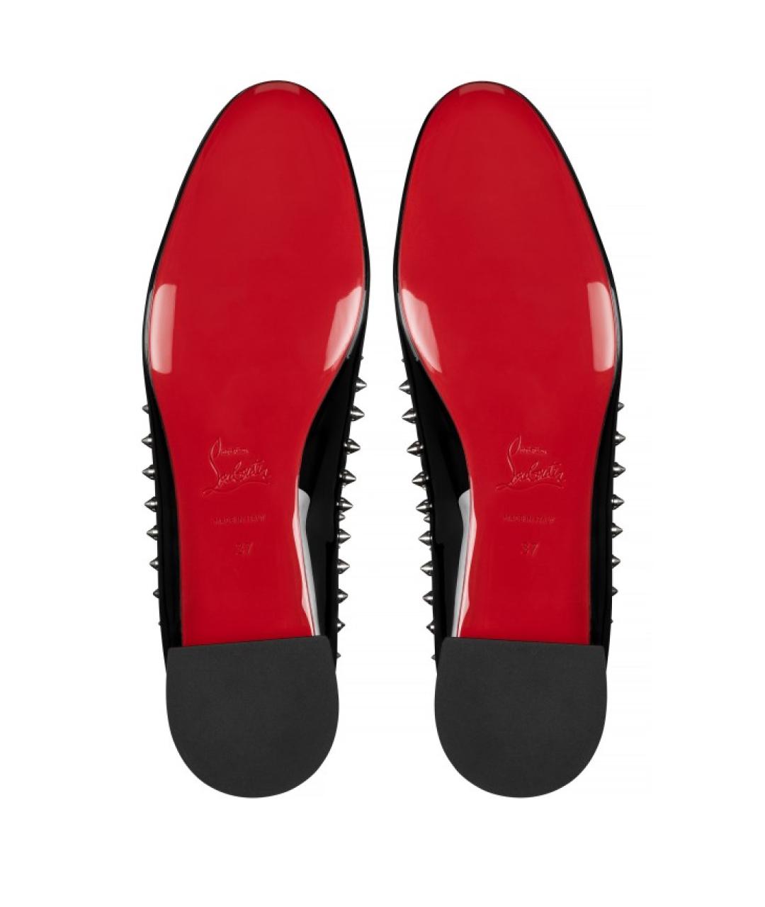CHRISTIAN LOUBOUTIN Черные туфли из лакированной кожи, фото 5