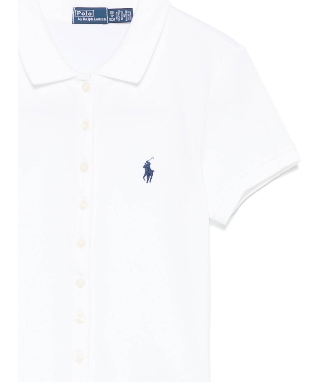 POLO RALPH LAUREN Белая хлопковая рубашка, фото 2