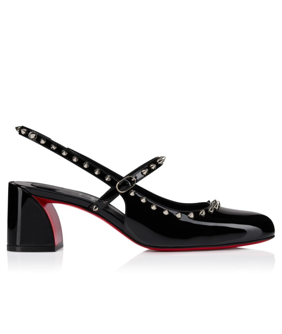 CHRISTIAN LOUBOUTIN Черные туфли из лакированной кожи, фото 1