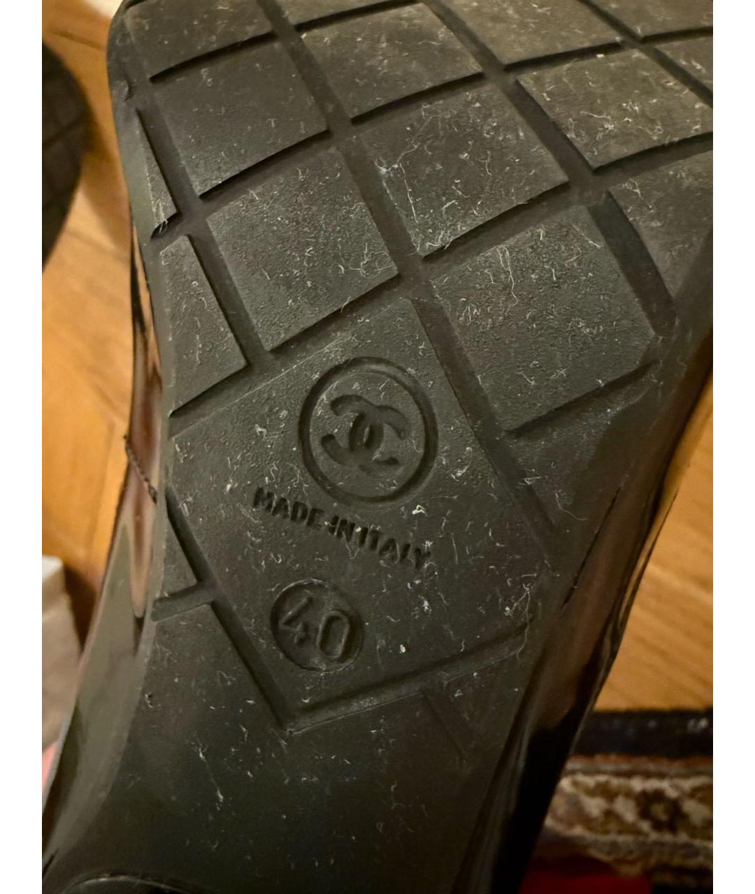 CHANEL Черные текстильные сапоги, фото 8
