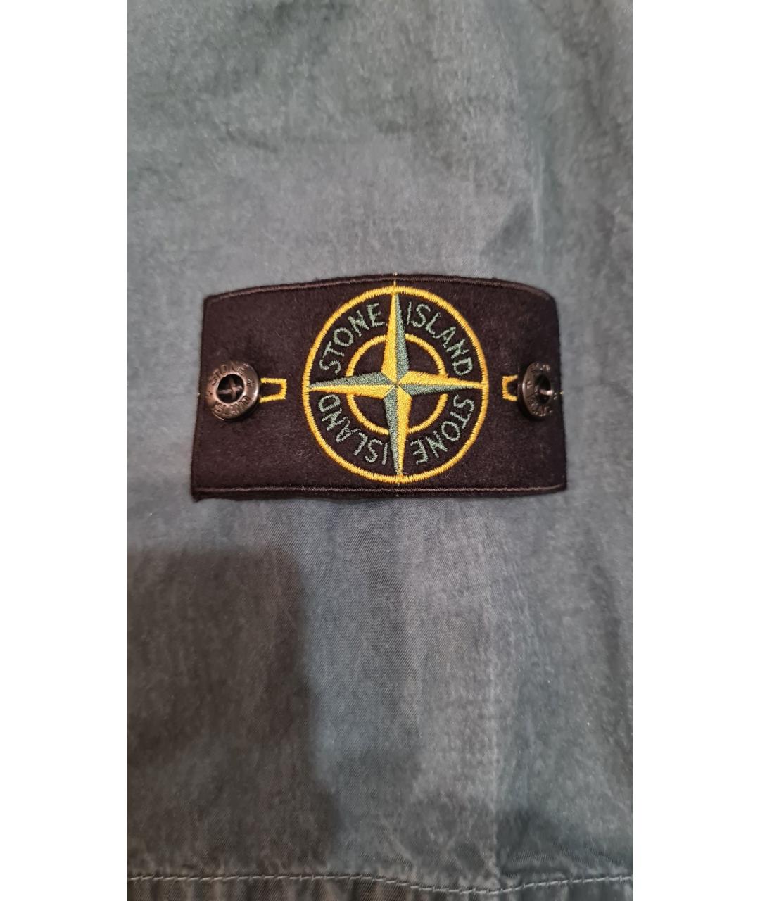 STONE ISLAND Зеленая хлопковая кэжуал рубашка, фото 5