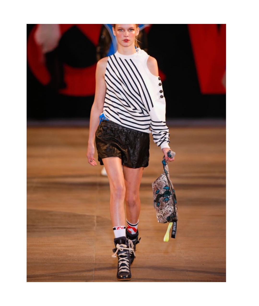 ZADIG & VOLTAIRE Черные кожаные шорты, фото 2