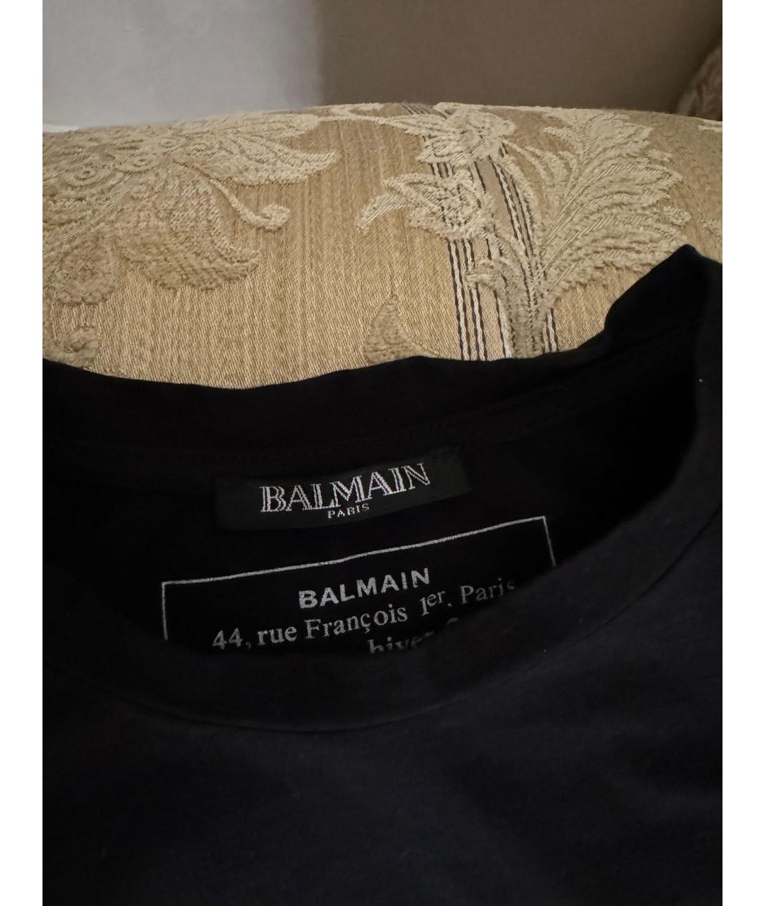 BALMAIN Черный хлопковый детская футболка / топ, фото 6