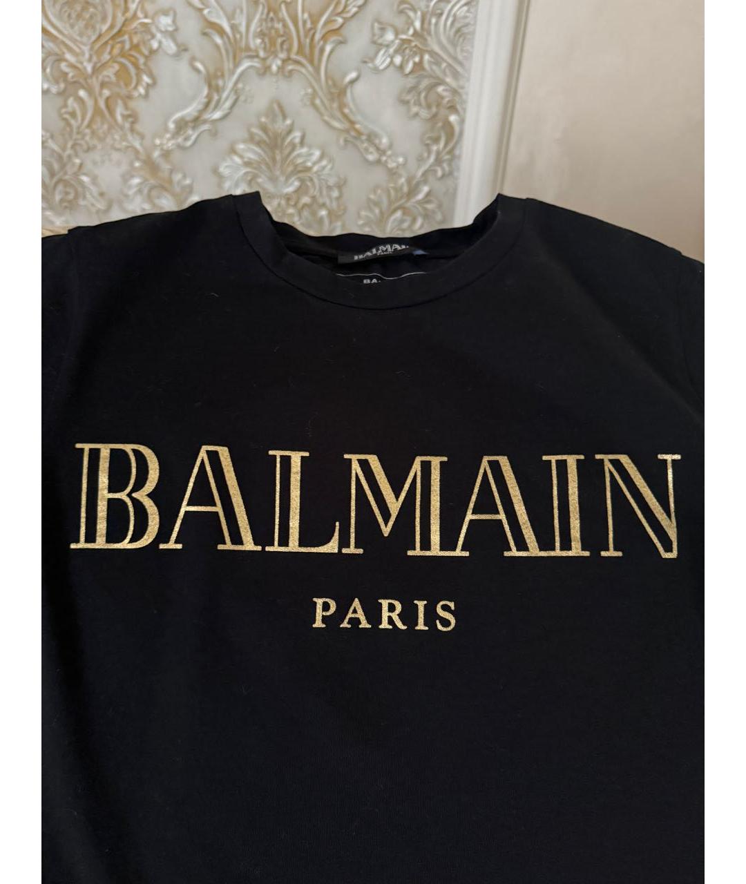 BALMAIN Черный хлопковый детская футболка / топ, фото 4