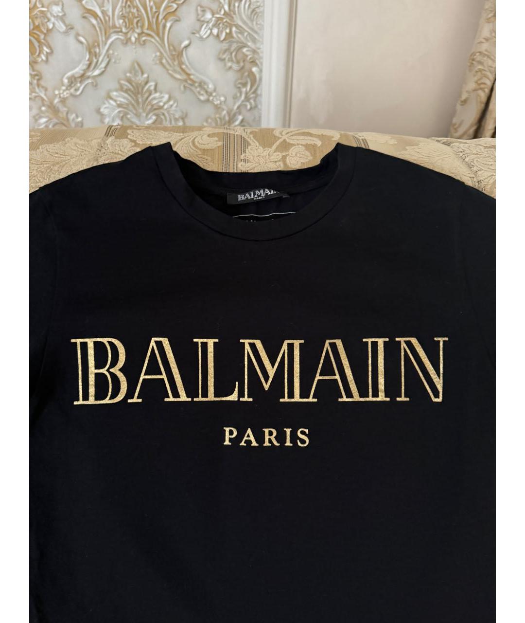 BALMAIN Черный хлопковый детская футболка / топ, фото 3