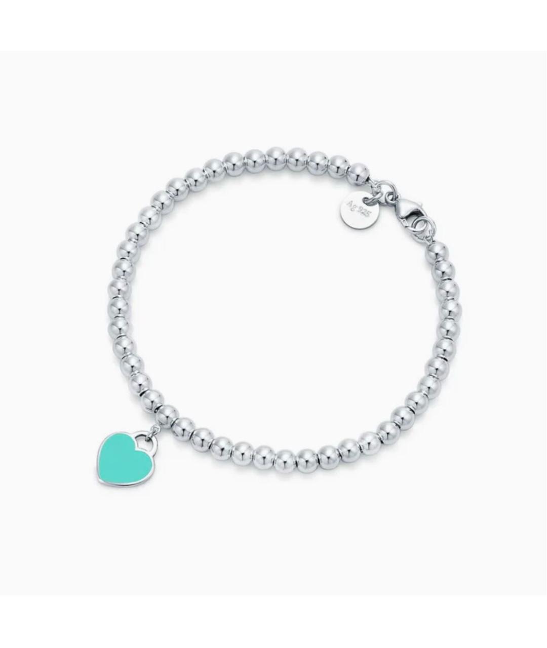 TIFFANY&CO Бирюзовый серебряный браслет, фото 5