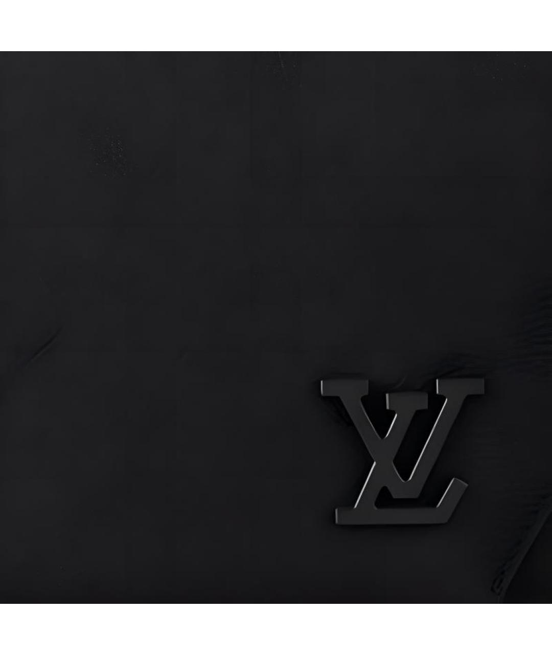 LOUIS VUITTON Черная кожаная сумка на плечо, фото 7