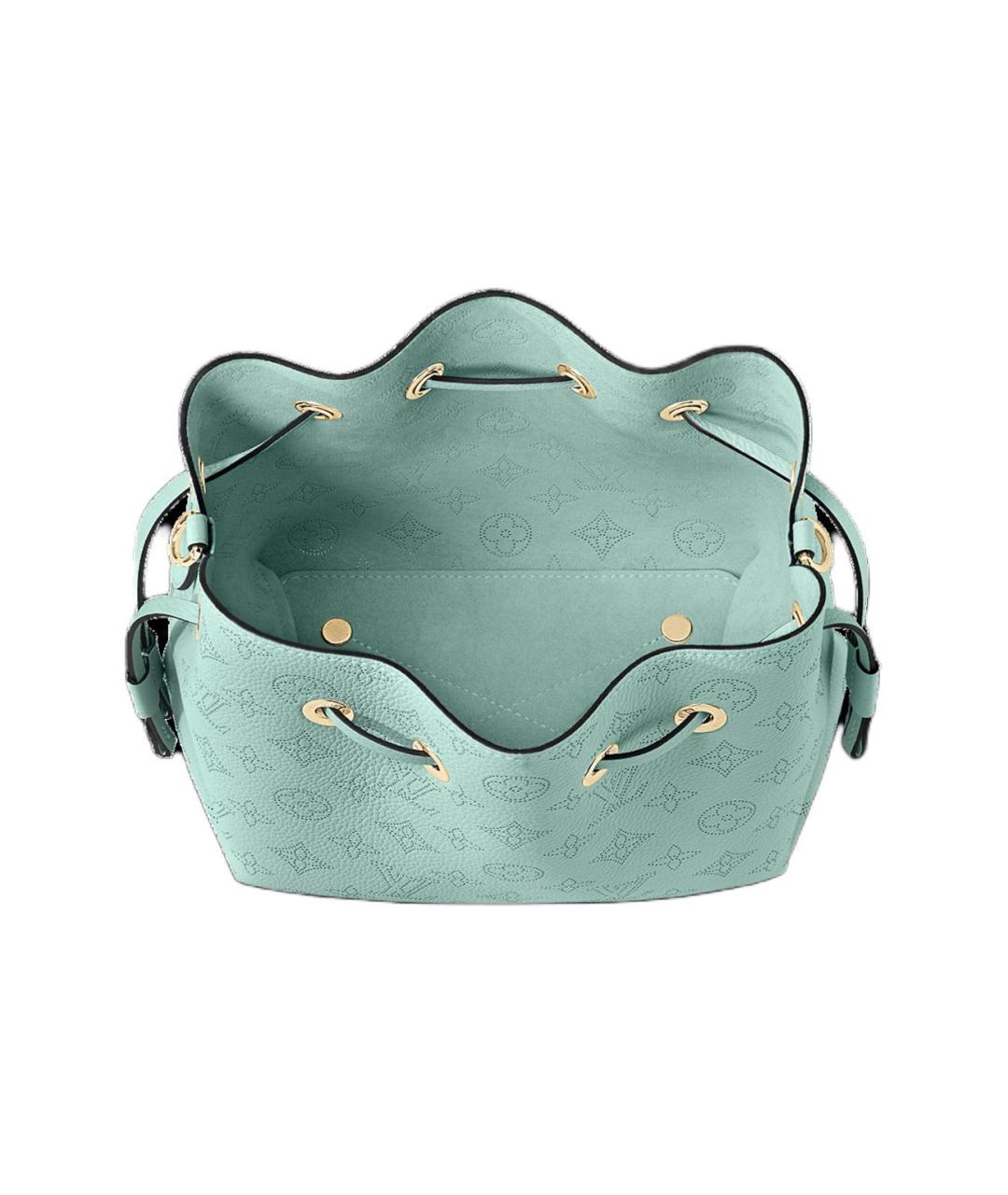 LOUIS VUITTON Бирюзовая кожаная сумка через плечо, фото 3