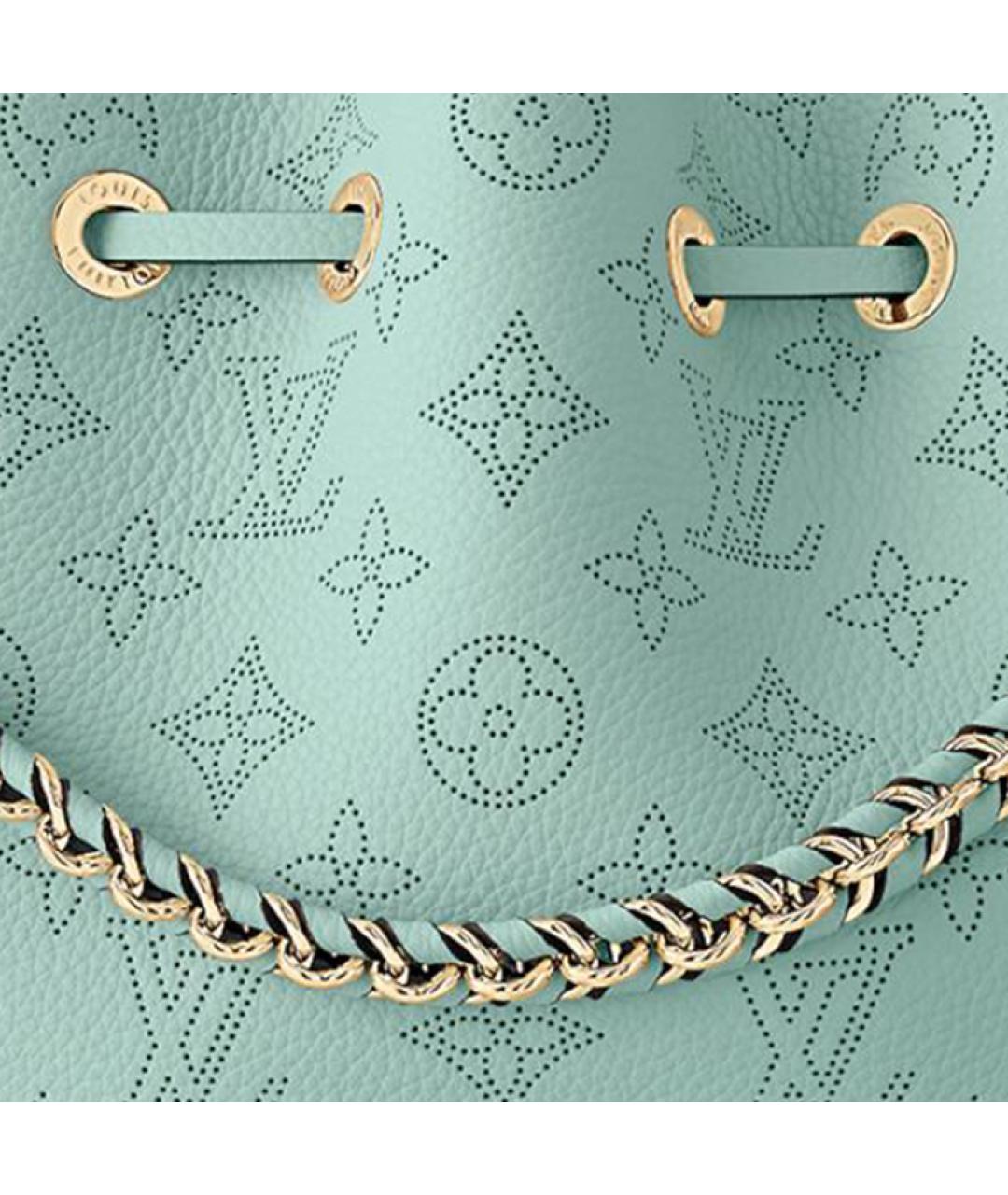 LOUIS VUITTON Бирюзовая кожаная сумка через плечо, фото 4