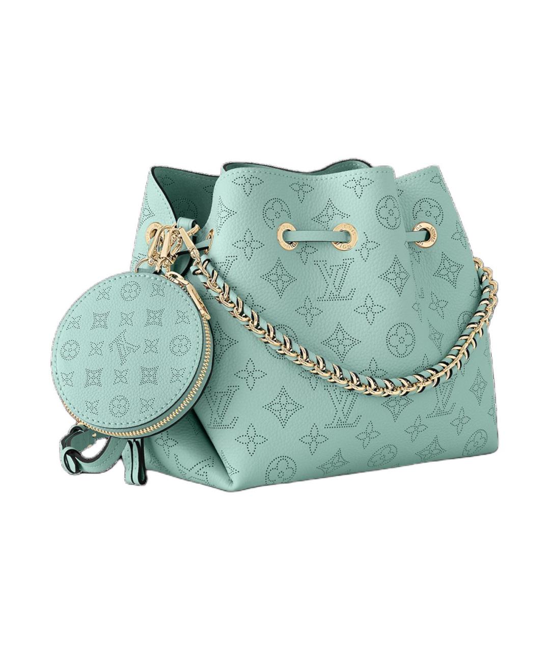 LOUIS VUITTON Бирюзовая кожаная сумка через плечо, фото 2