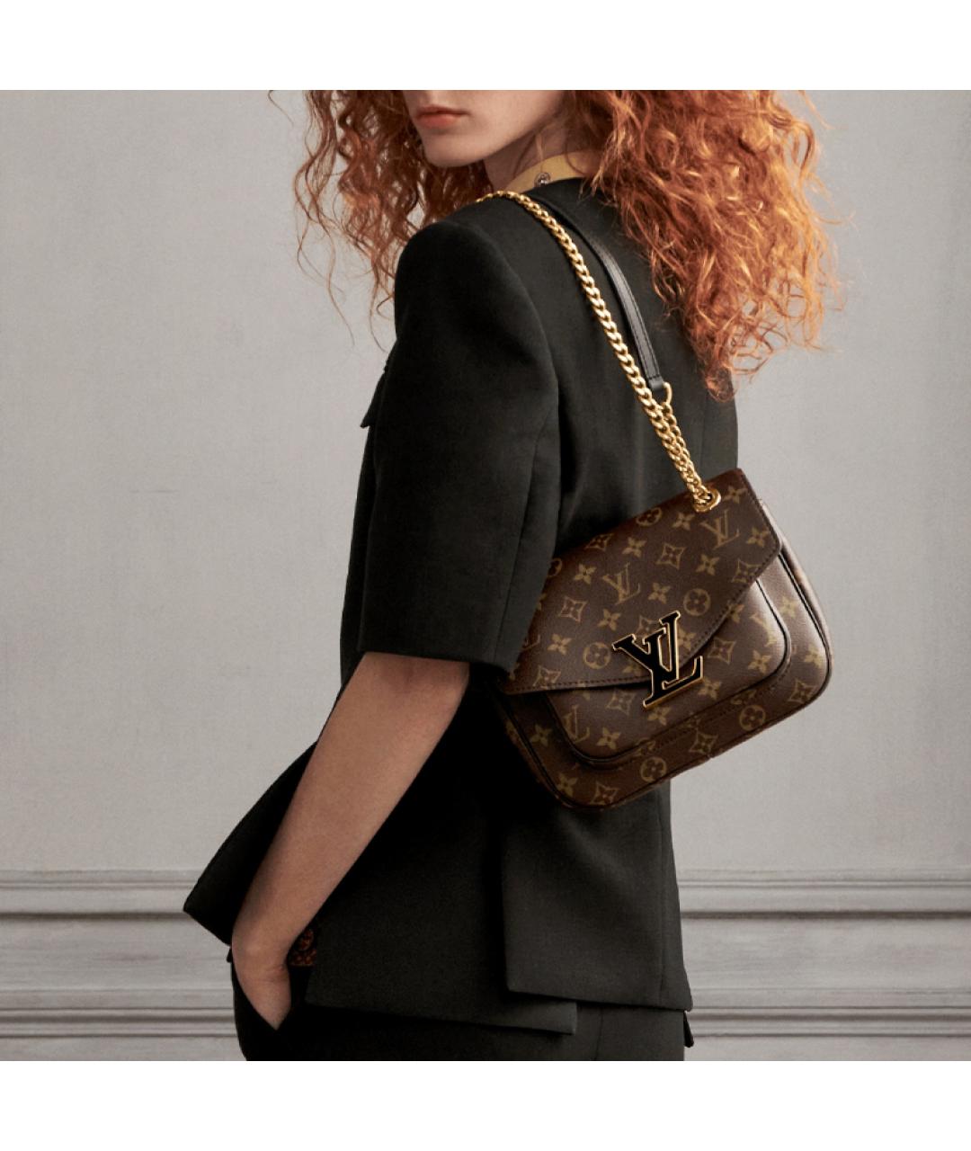 LOUIS VUITTON Коричневая сумка через плечо, фото 7