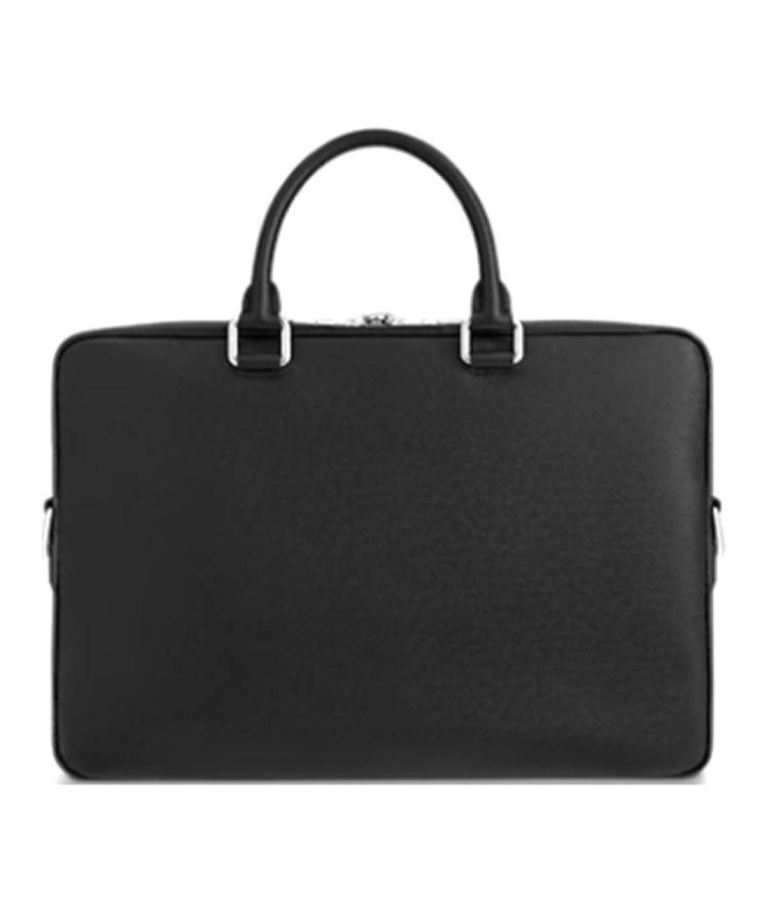 LOUIS VUITTON Черная кожаная сумка на плечо, фото 3