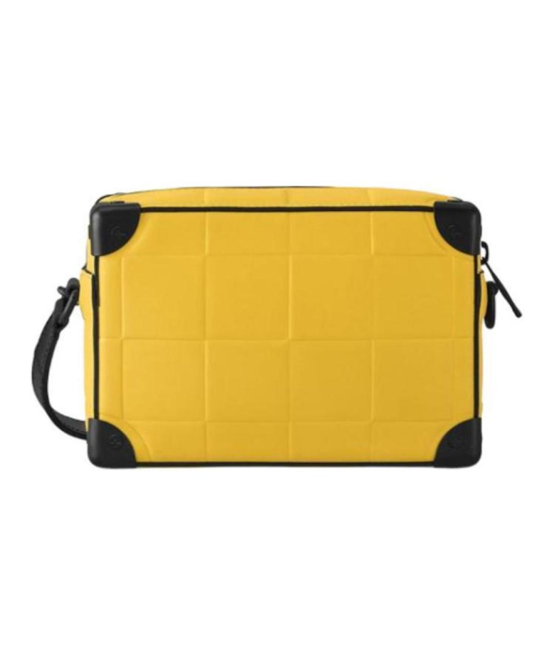 LOUIS VUITTON Желтая кожаная сумка через плечо, фото 3