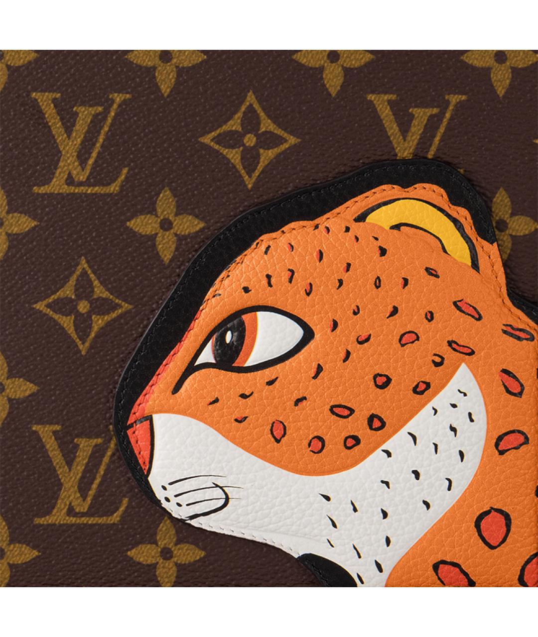 LOUIS VUITTON Коричневая сумка с короткими ручками, фото 6
