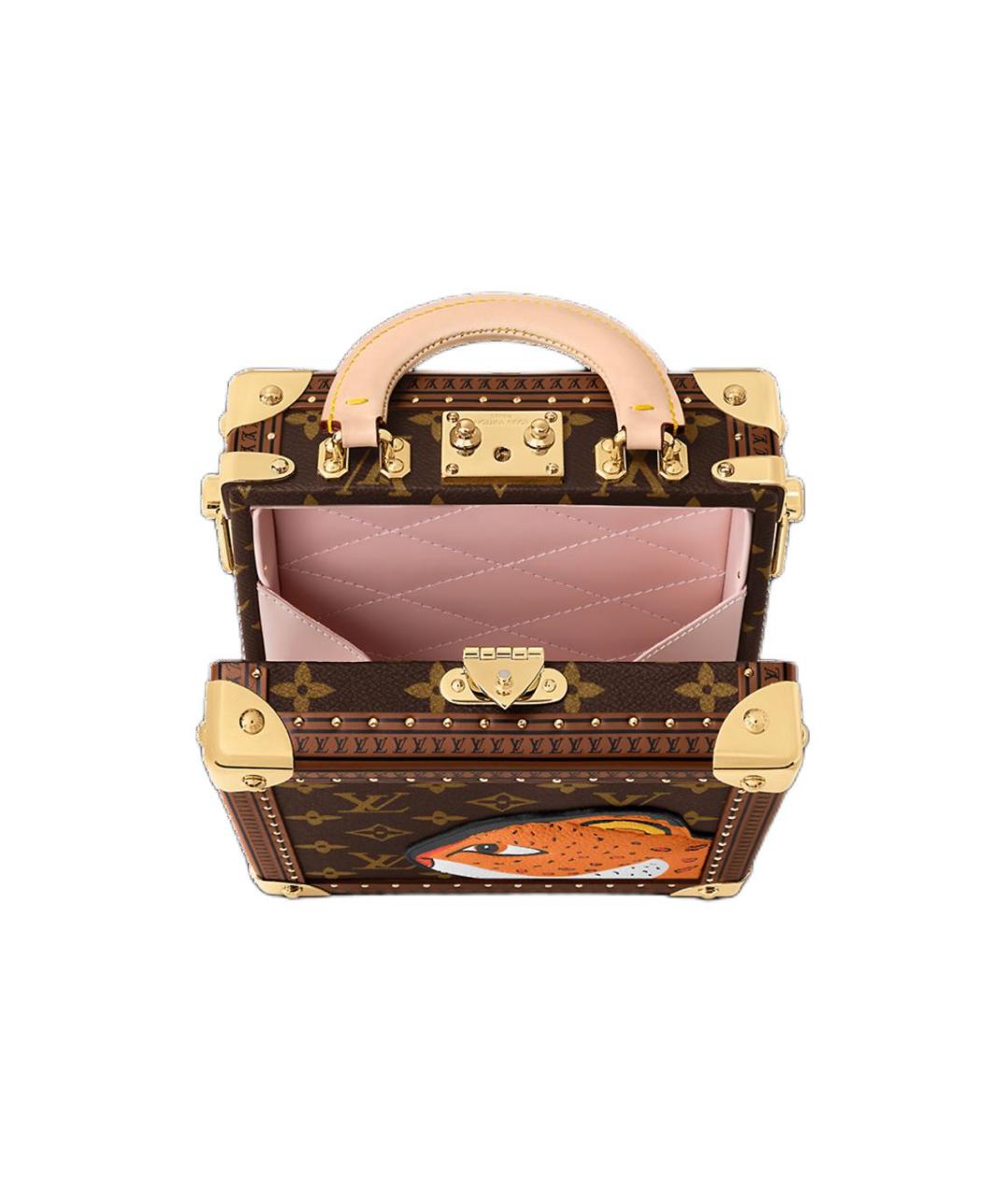LOUIS VUITTON Коричневая сумка с короткими ручками, фото 4