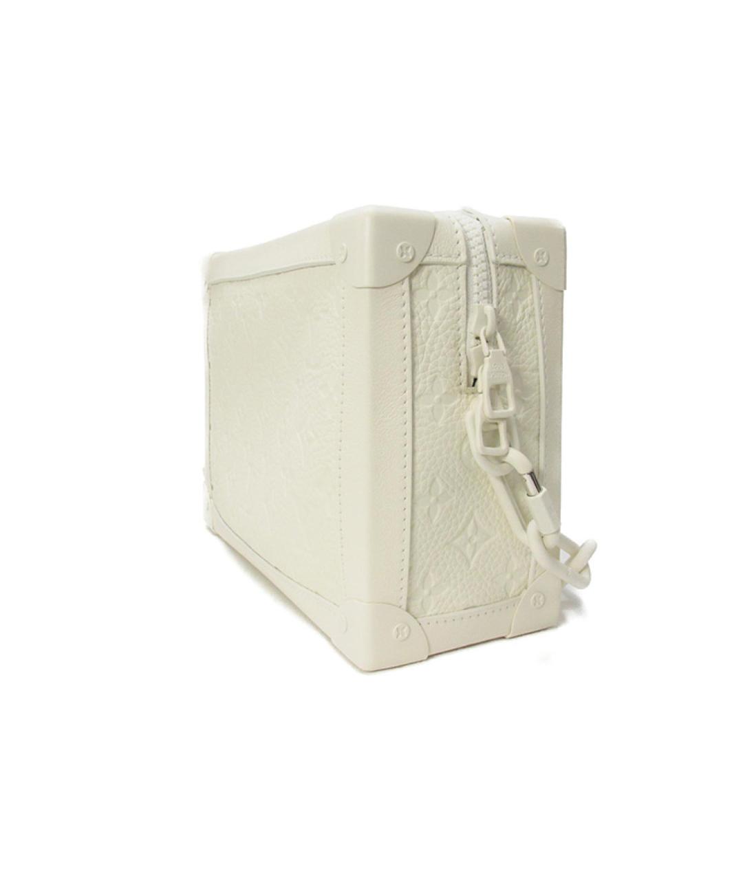 LOUIS VUITTON Белая кожаная сумка на плечо, фото 2