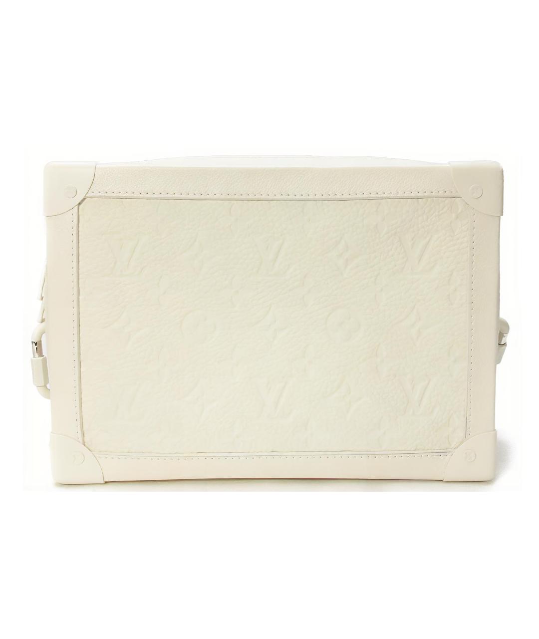 LOUIS VUITTON Белая кожаная сумка на плечо, фото 3
